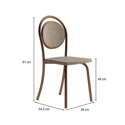 Conjunto Sala De Jantar 4 Cadeiras Nolita Carraro Fre/ros/are