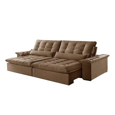 Sofá Victory Veludo 2 Módulos De 110cm B25cm Meu Sofá Online B016 Veludo Marrom