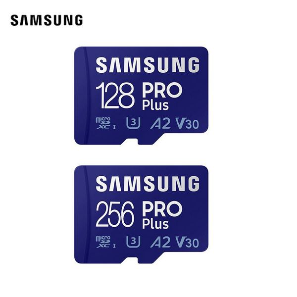 Cartões de Memória Micro SDXC Samsung PRO Plus 160MB/s Leitura 120MB/s Gravação 128GB