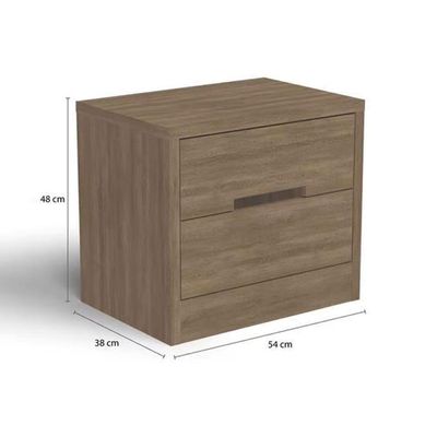 Mesa Cabeceira S822 C/ 2 Gavetas Polipropileno Branco - Kappesberg