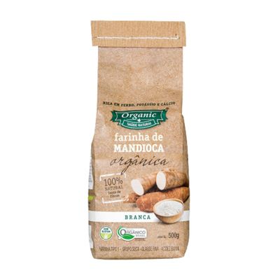 Farinha de Mandioca Branca Orgânica Organic 500g