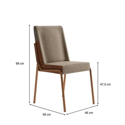 Conjunto Sala De Jantar 4 Cadeiras San Lorenzo Carraro Pet Ros