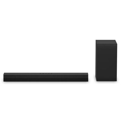 Soundbar LG S40T com 2.1 Canais, Dolby Digital, Sem Fios, Bluetooth 5.3, Entrada Óptica, HDMI e AI Sound Pro - 300W RMS Preto / Bivolt