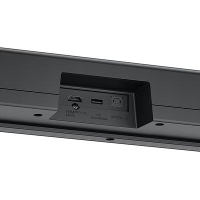 Soundbar LG S40T com 2.1 Canais, Dolby Digital, Sem Fios, Bluetooth 5.3, Entrada Óptica, HDMI e AI Sound Pro - 300W RMS Preto / Bivolt