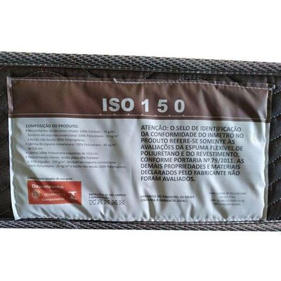 Colchão Viúva Anatômico D45 / Iso 150 Mega Firme (128x188x18) - Ortobom