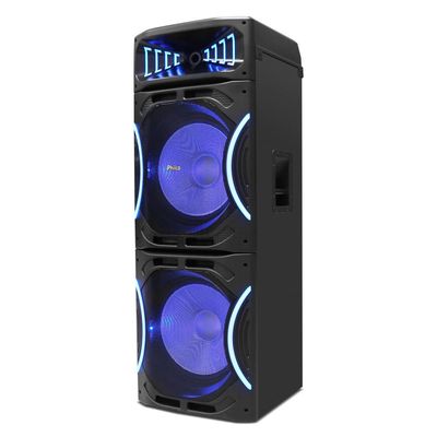 Torre de Som Amplificada Philco PCX3500 com Bluetooth, Rádio FM, Função Ex Bass e Flash Light - 3500W Preto / Bivolt