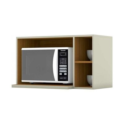 Armário de Cozinha Modulado Suporte Nicho p/ Microondas Americana 80x44cm Branco - Henn