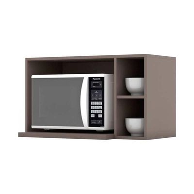 Armário de Cozinha Modulado Suporte Nicho p/ Microondas Americana 80x44cm Branco - Henn