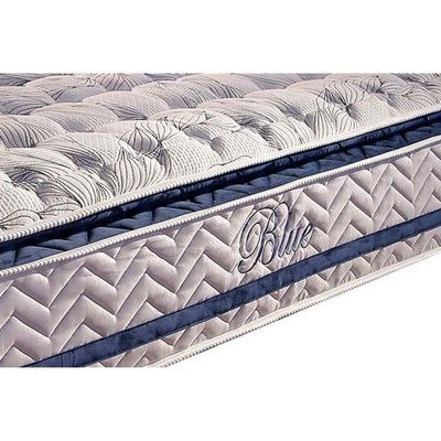 Colchão Casal Molas Visco Gel Ensacadas Masterpocket Blue Pillow Top (138x188x32) - Paropas