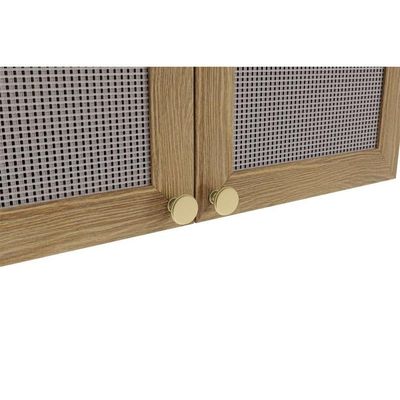 Armário Aéreo Cozinha Modulado Botanic M633 Com 2 Portas Com Tela 80cm Nogueira - Kappesberg