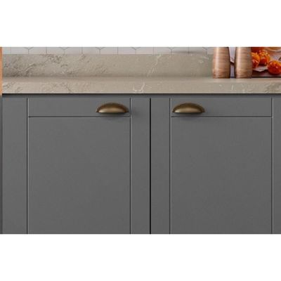 Balcão De Cozinha C- Tampo Bella 2608 C- 2 Portas E 3 Gavetas 120cm Branco - Carraro