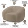 Kit 02 Poltronas Decorativa Orgânica Para Sala Living Emery M05 Bouclê Bege - Lyam Decor