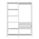 Guarda-roupas Closet Modulado 135cm 2 Peças Com 2 Gavetas E Cabideiro Multimóveis Mp4320 - Branco Branco