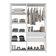 Guarda-roupas Closet Modulado 135cm 2 Peças Com 2 Gavetas E Cabideiro Multimóveis Mp4320 - Branco Branco