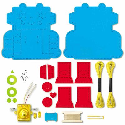 Kit Costure Seu Robô De Led - Stitch a Circuit Robot - 04911 - 4M