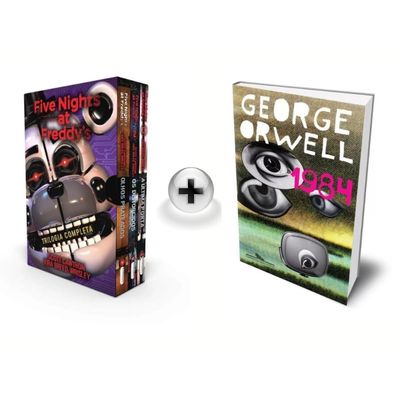 Kit de Livros: Box Five Nights at Freddy's - Trilogia Completa e 1984 Cawthon e Orwell Capa Comum