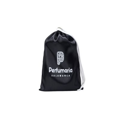 Saquinho Presenteável de Cetim Preto c/logo 20x25