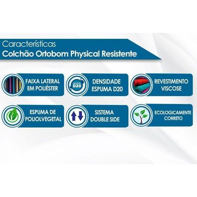 Colchão Physical Ortobom (3un) + Beliche Indy C- Auxiliar Cinamomo-off White