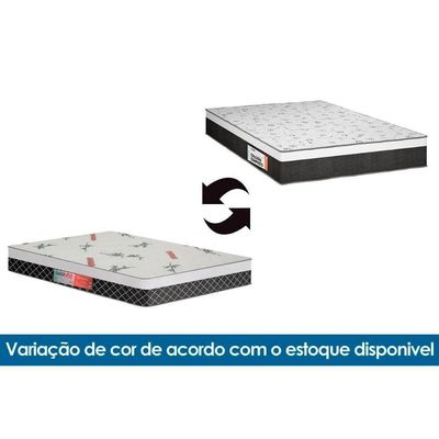 Cama Box Baú Queen: Colchão Ortopédico Plumatex Falcon Ultra Firme + Base CRC Suede Black (158x198)