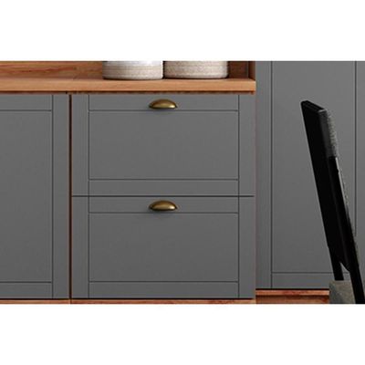 Cozinha Completa Bella 6 Peças (2aéreos+2balcões+2paneleiros) C6p55 Branco - Carraro