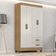 Guarda Roupa Solteiro 4 Portas Sandovalina Naturre Off White