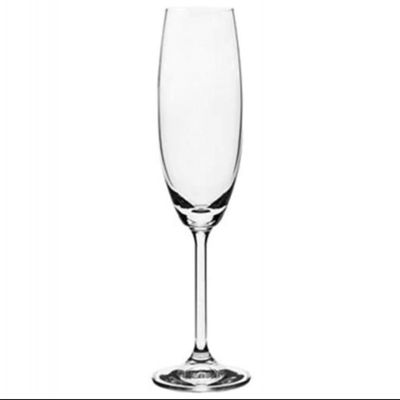 Conjunto de Taças para Champagne Bohemia em Cristal 220 ml - 6 Peças Transparente