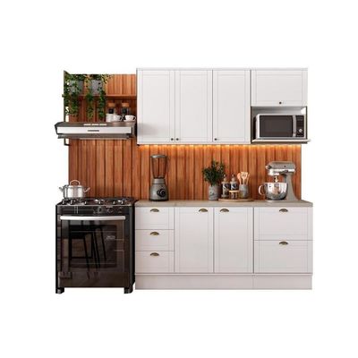 Cozinha Completa Bella 9 Peças (2aéreos+2balcões+5complementos) C9p60 Branco - Carraro