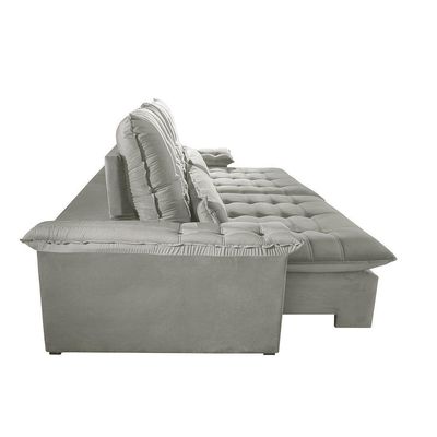 Sofá Victory Linho 02 Módulos De 120cm B25cm Meu Sofá Online A230 Linho Cinza