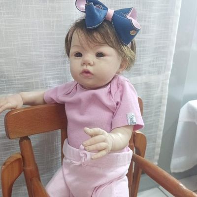 Bebê Reborn Menina Realista Artesanal - Silicone Soft Corpo Inteiro