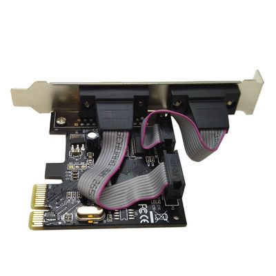 Kit 5 Placa Slot Pci Express Serial 2 Portas De Pci Lt-P610