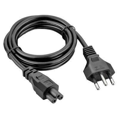 Kit 10 Cabo Força Energia Tripolar 3 Pinos Fonte Notebook Tv