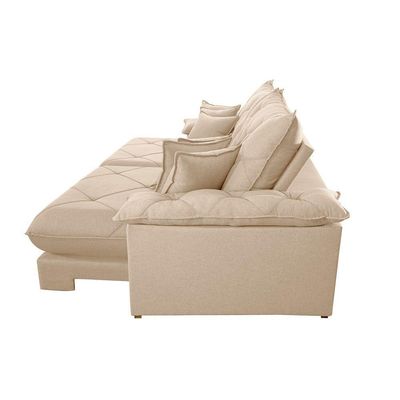 Sofá ágata Linho Dois Módulos De 80 Cm B25 Meu Sofá Online A294 Linho Creme