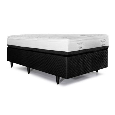 Base para Cama Box Solteiro Idea (28x88x188) Preta