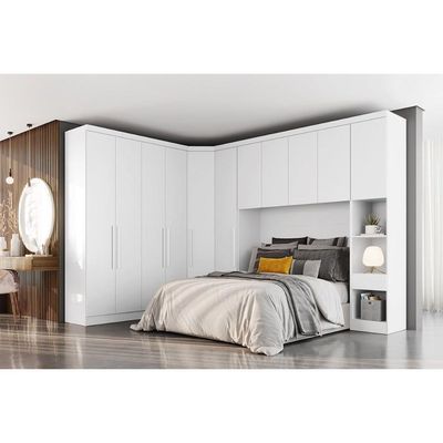 Módulo de Quarto Solteiro Guarda Roupa c/ 1 Porta Rizon/Linea Cumaru - Novo Horizonte