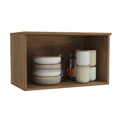 Armário De Geladeira P- Cozinha Botanic M642 C- 1 Porta Basculante 60cm Nogueira - Kappesberg