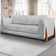 Sofa Jolie 3 Lugares 230cm Pes Boomerang Linho Boucle 3302 Ezz 3302