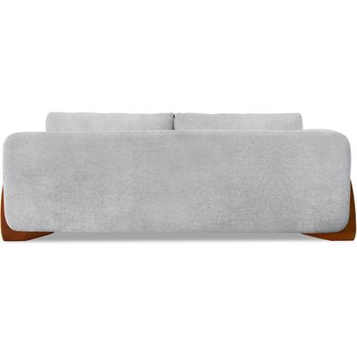 Sofa Jolie 3 Lugares 230cm Pes Boomerang Linho Boucle 3302 Ezz 3302