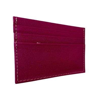Porta Cartão Slim Em Couro Uva