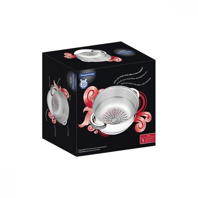 Cozi-Vapore Tramontina Solar em Aço Inox com Alças 20 cm 3,2 L