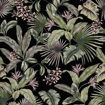 Papel de Parede Botânica HF Folhagem Verde 81321
