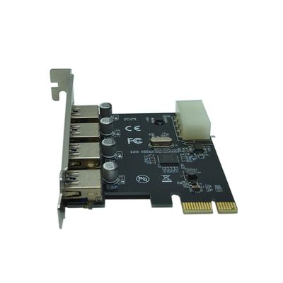 Kit 5 Placa Usb 3.0 Pci 4 Portas 5Gbps Pci-Express Pc Lt-612