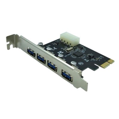 Kit 5 Placa Usb 3.0 Pci 4 Portas 5Gbps Pci-Express Pc Lt-612