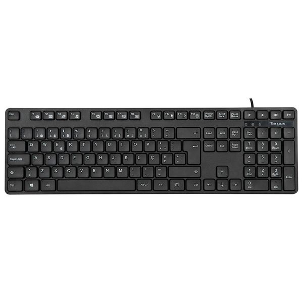 Teclado Com Fio Targus c/ 108 Teclas ABNT Compatível com Windows e Mac USB - AKB30X [Reembalado] AKB30X