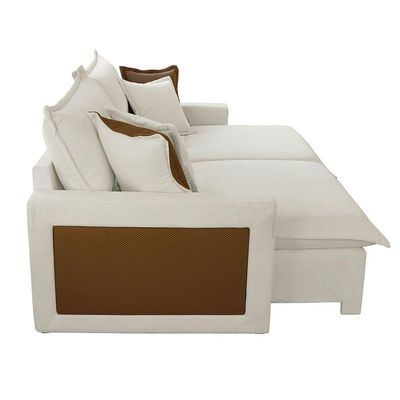 Sofá Dallas Linho Dois Módulos De 90cm B15 Meu Sofá Online A302 Linho Branco