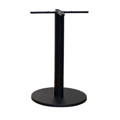 Base De Mesa De Jantar Redonda Pisa Beta Fratini 72 Cm Altura Em Aço Cor Preto Com Disco Redondo