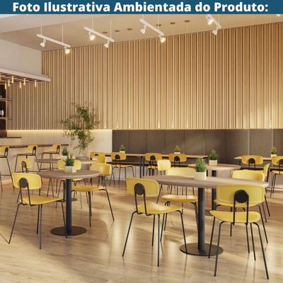 Base De Mesa De Jantar Redonda Pisa Beta Fratini 72 Cm Altura Em Aço Cor Preto Com Disco Redondo