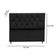Cabeceira Solteiro Cama Box Estofada 90 Cm Suede Bela preto
