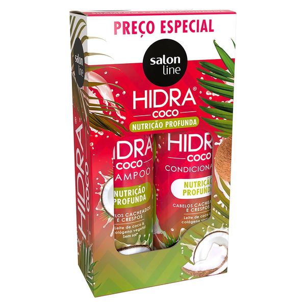Kit Shampoo e Condicionador Salon Line Hidra Coco 300ml