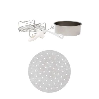Kit de Acessórios para Air Fryer Electrolux + Protetor Descartável Antiaderente para Air Fryer - 50 unidades (PAELA01) Não se aplica