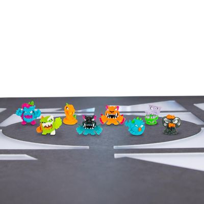 Mega Lab com 12 Mini Bonecos Surpresa Swarms MrBeast Lab